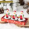 Christmas Eve Snowman Candle Decoration for Window Display