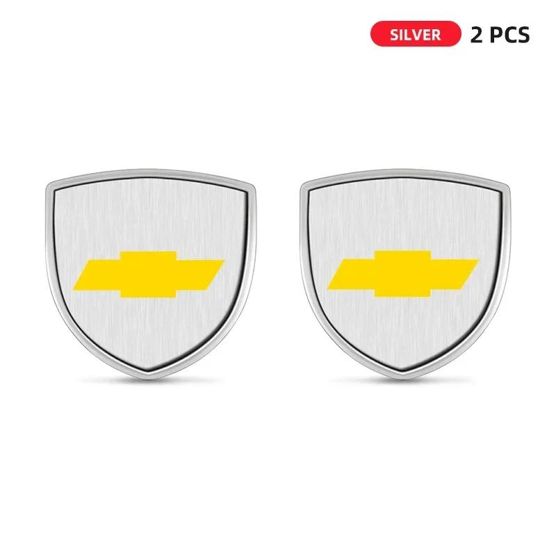 CTVWZ1 3D Metal Car Body Fender Emblem Shield Stickers Decor Auto Accessories For Chevrolet Cruze Lacetti Captiva SS Z71 Equinox Trax