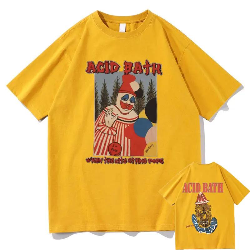 

Acid Bath When The Kite String Pops Графічний принт з обкладинки альбому Футболка Чоловіки Жінки Вінтажний Готичний Рок Футболка Чоловічий Хіп-Хоп Оверсайз Вуличний Одяг Футболки M слонова кістка