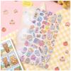 4 Pcs Candy Sweet Animals Crystal Stickers Scrapbooking Diy Journal Stationery Sticker Sheet School Supplies Gift