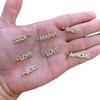 Trendy Love Mama Baby Charm Pendant Jewelry Brass Inlaid Zircon Gold Plated Letter Necklace Pendant Accessories DIY Jewelry