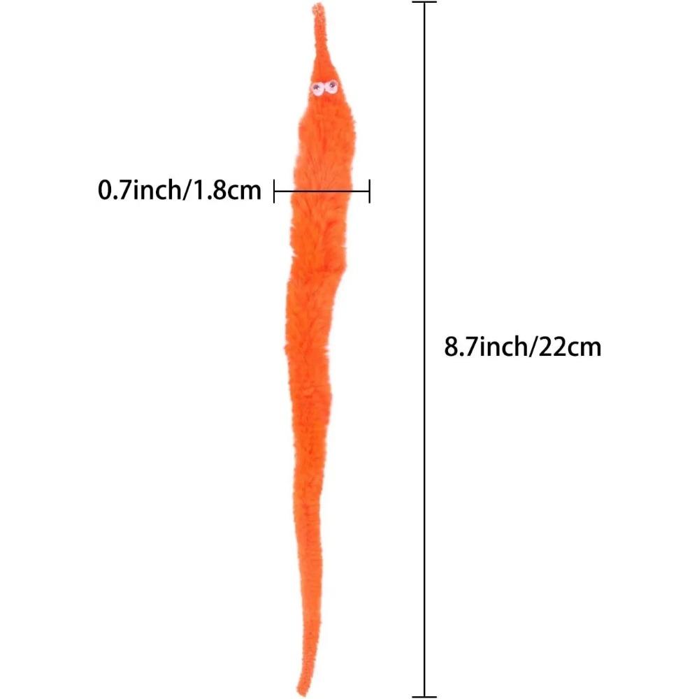 Fuzzy Worm Magic Toys Children's Interactive Magic Games Prank Props Cat Wands Fun Play Toys For Boys Girls Cool Birthday Gifts