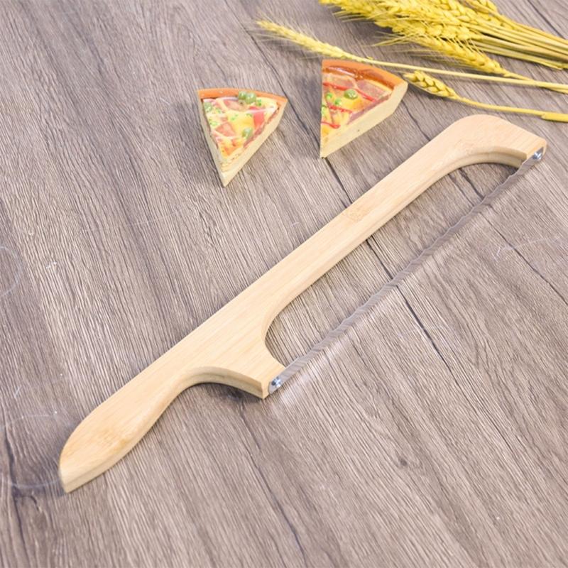Wood Bread Bows Knife Bread Slicers Sourdoughs Bread Knife Cutter for Homemades Bread Sourdoughs Sandwich Easy To Use