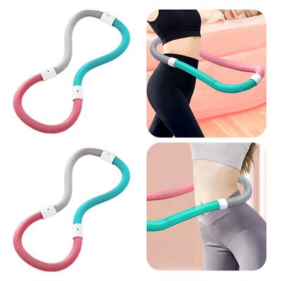 Upgrade Waist Trimmer Hoop for Weight Loss Soft Spring Fitness Hoop Detachable Foldable Portable Abdominal Exercise Circle