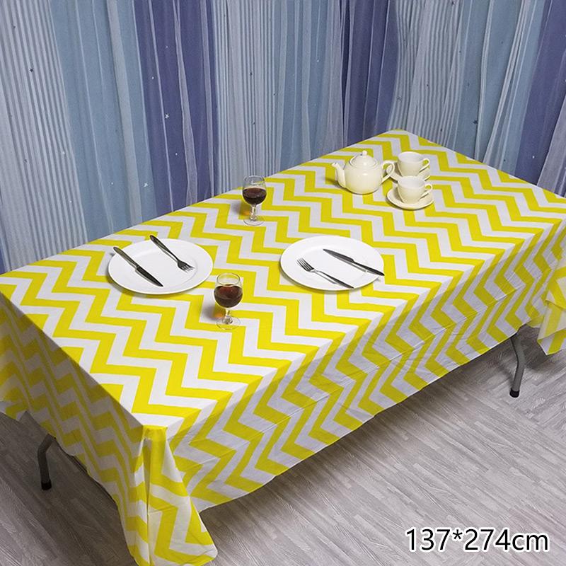 1PC Birthday Party Plastic Table Cover Disposable Table Cloth Waterproof Oil Proof Tablecloth Supplies
