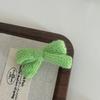 2Pcs/set Korean Winter Knit Bow Hair Clip Fashion Crochet Barrettes for Schoolgirl Cute Hair Accessories All-Match Headwear