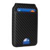Magnetic Cellphone Back Card Bag 5 Card Slots PU Leather Phone Kickstand