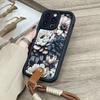 Retro flower lanyard for iphone17pro mobile phone case Apple 15/14pro/13promax new 12