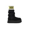 New UGG Classic Sweater Letter Boot Black Women's 1144045-BLK