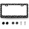 Vintage American Flag License Plate Frame Patriotic USA Flag License Plate Personalise Stainless Steel Auto Parts Funny License Plate Decoration With