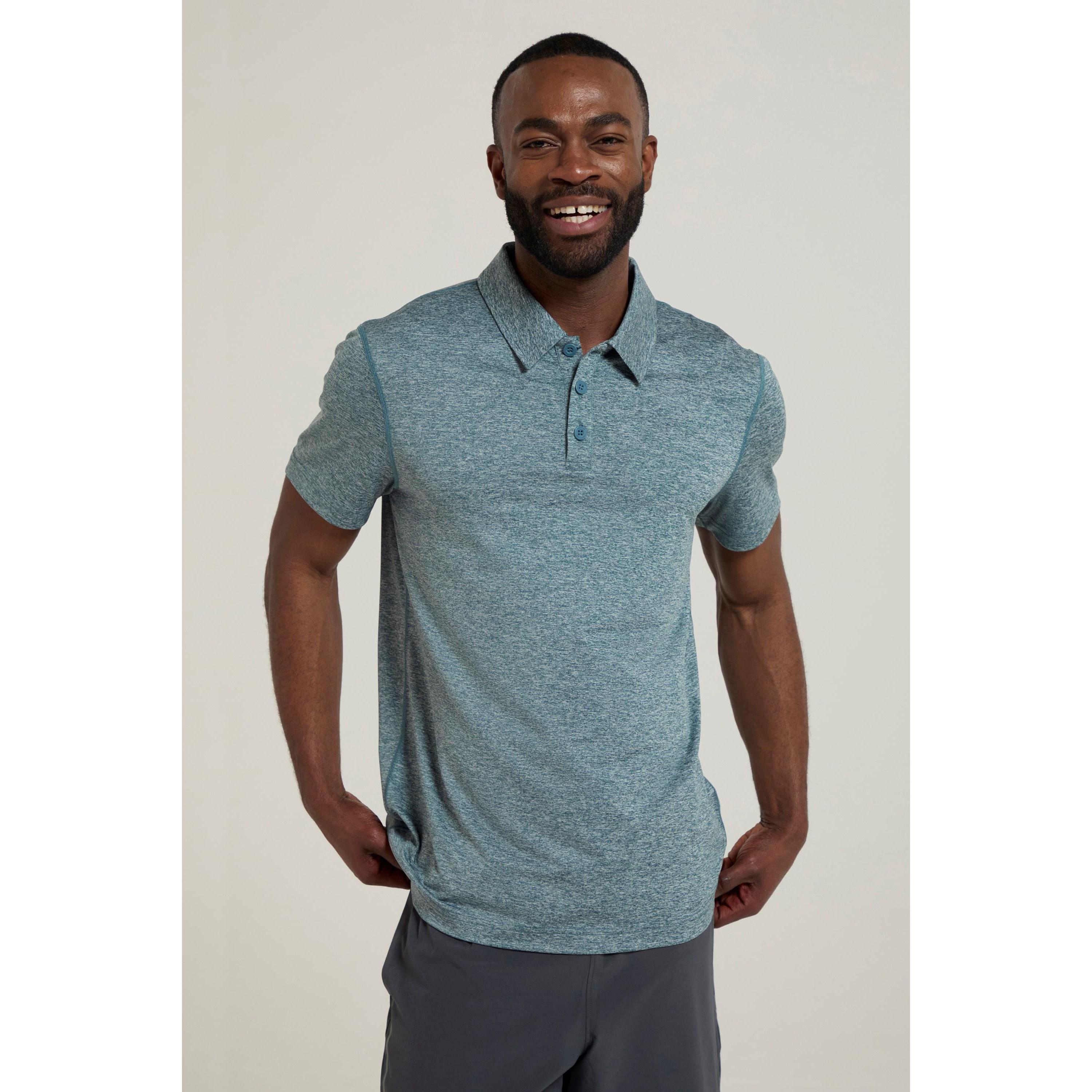 Pertemba FR - Apparel Mountain Warehouse Heren Deuce IsoCool-poloshirt XS blauw