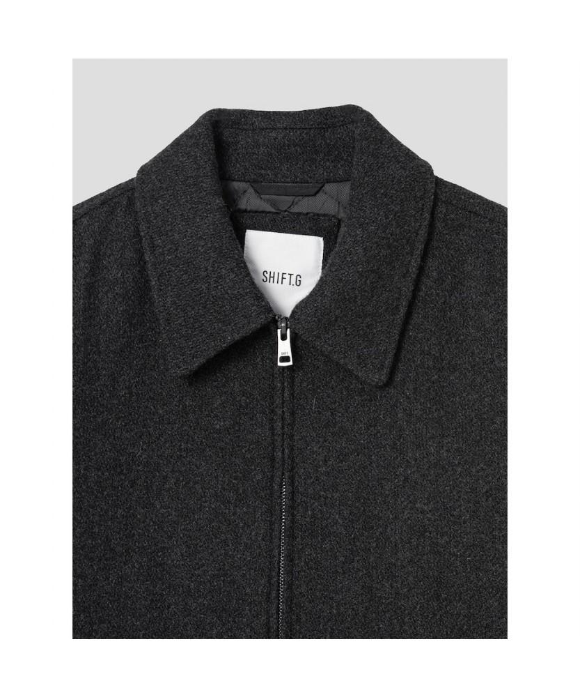 Shift.G Wool Blended Overfit Blouson Ash