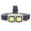 LED COB Headlamp Super Bright USB Rechargeable Lightweight  Mounted Flashlight with Motion Senso