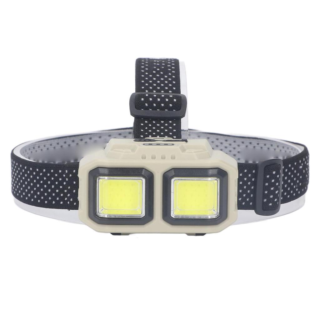 LED COB Headlamp Super Bright USB Rechargeable Lightweight  Mounted Flashlight with Motion Senso