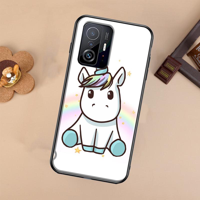 

Cartoon Rainbow Unicorn Case For Xiaomi 14T 11T 12T 13T Pro 13 14 Ultra POCO X7 Pro X3 X5 F3 F5 F6 M6 X6 Pro Cover POCO X6 Pro