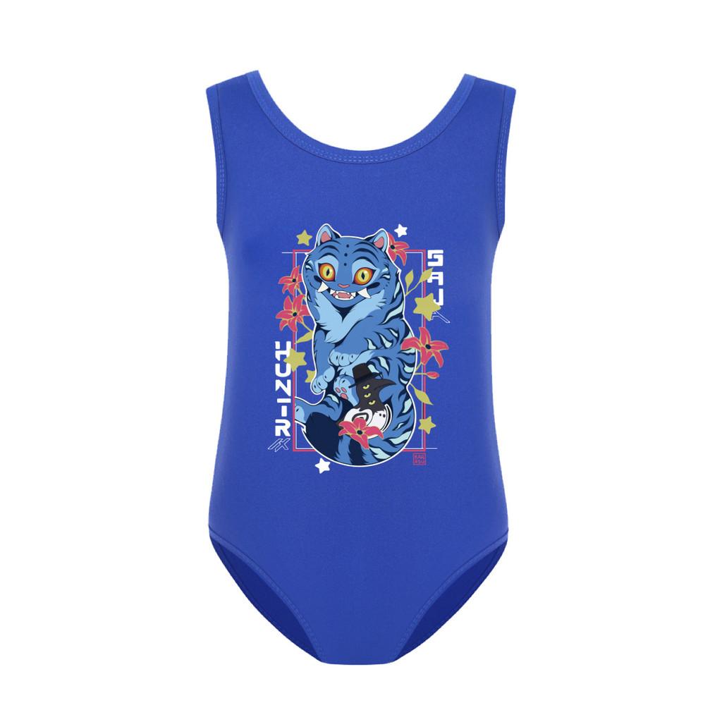 

4860 Kids Girls Derpy Rumi Mira Zoey Print Swimsuit Swimming One-piece Bodysuit Swimwear 160cm