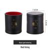 Premium Leather Sound-Dampening Dice Cup Set with Dice Tower & Pattern for Bars and Speakeasies