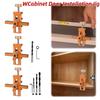 Cabinet Door Installation Jig Woodworking Cabinet Panel Mounting Fixture Doweling Drilling Guide Locator Installing Clip Tools