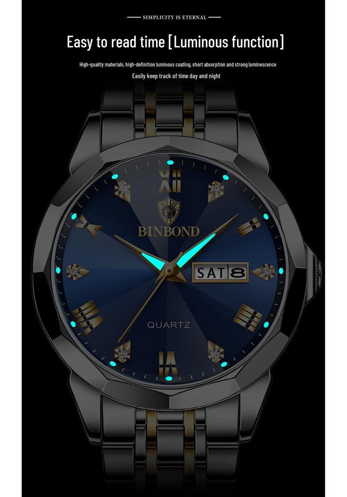 Binbang Retro Men's Quartz Watch – Niche Bestseller