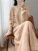 2026 A/W Pure Wool Round Neck Knit Cardigan with Embroidered Cactus Design