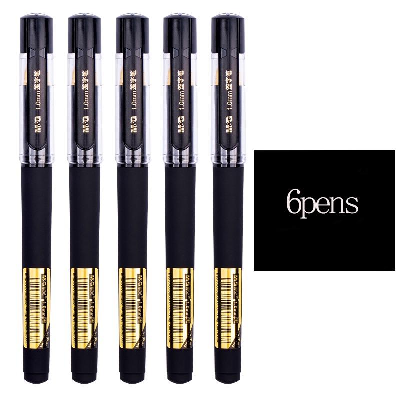M&G Coarse Tip Gel Pen 1.0mm, smooth writing, interchangeable refills, flexible lacquer barrel, suitable for students and of
