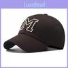 M Letter Embroidered Baseball Cap With Adjustable Fit For Outdoor Sun Protection