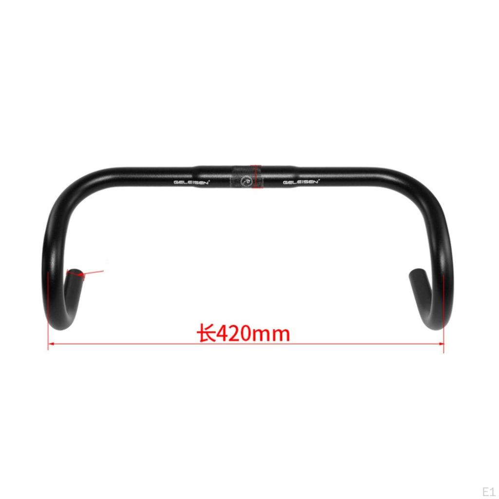 Aluminum Cycle Drop Bar Ultralight Road PerformanceDrop Aerodynamic Design Curved Race Handlebar