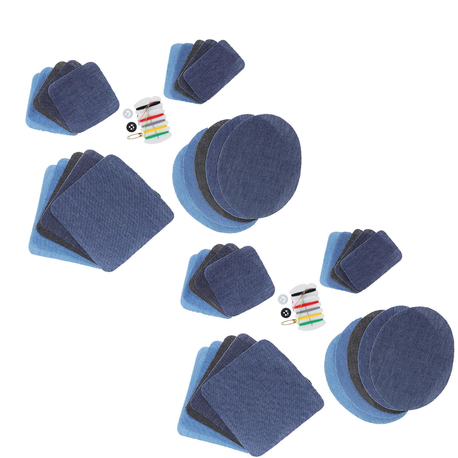 Denim Cut Piece Iron On Jeans Repair Patch Elbow Knee Clothing Patch Sewing Accessories