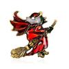 Fashion Funny Halloween Mop Witch Brooches High-end Breastpin for Women