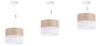 Single Hanging Lamp Classic Oak Veneer Lampshade 20Cm