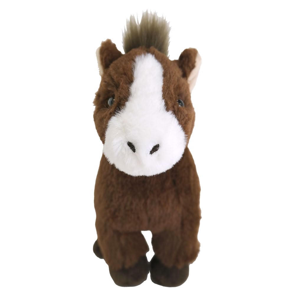 Sun Lemon Fluffies Small Horse BR 8 X 21 X 16cm Plush Animal Cute Zodiac Year of the Horse Horse Brown New Year's Gift P-1443