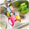 Double Sink Caddy Saddle Style Kitchen Organizer Storage Sponge Holder Rack Tool  Color  Random
