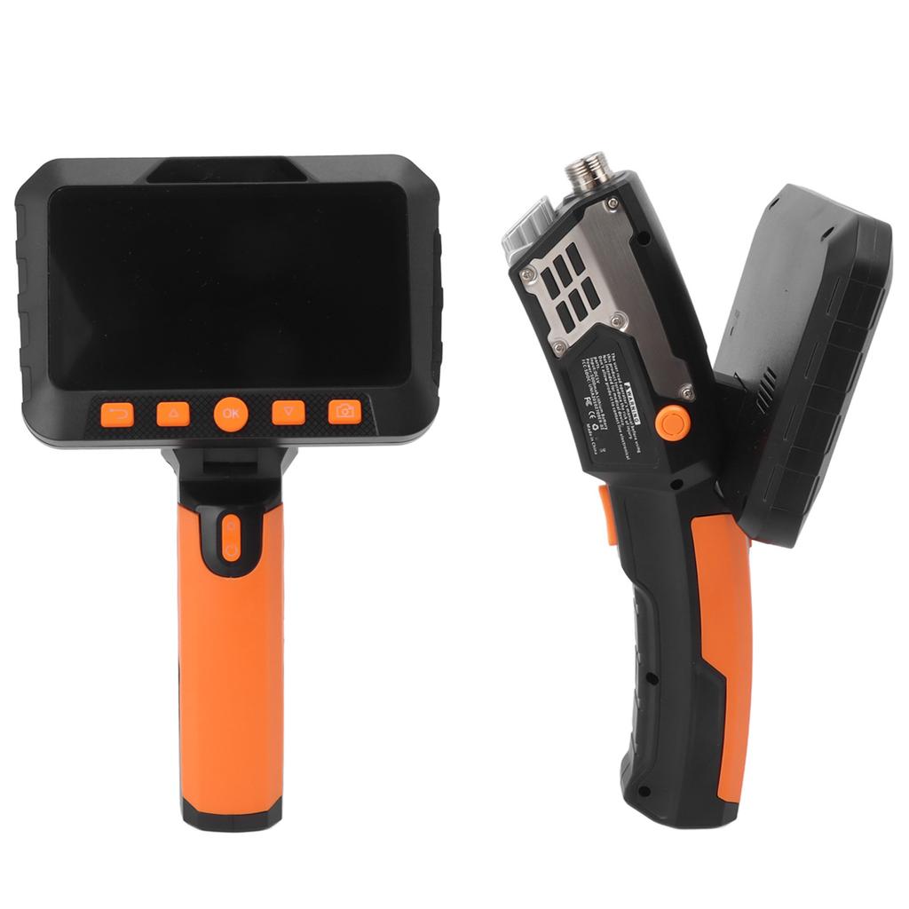Endoscope Camera Dual Lens 5in IPS LCD Display 1080P Handheld Bending Borescope for Maintenance 5m / 16.4ft