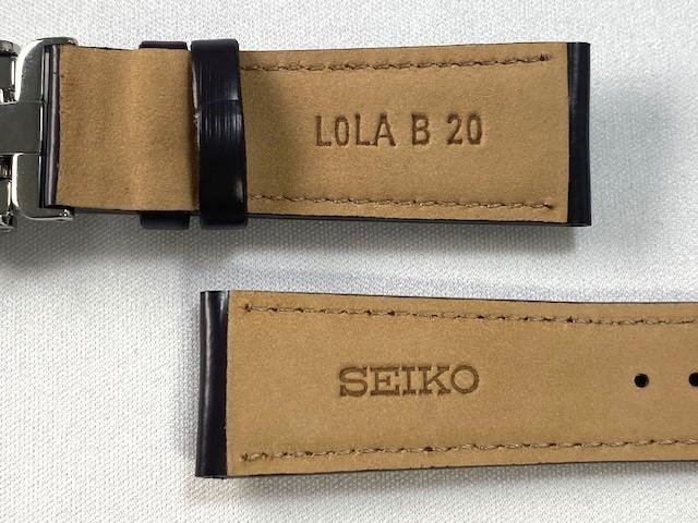 L0LA012J0 SEIKO Presage 20mm Leather Strap with for and others Buckle, Horsehide, Brown, SARW057/ 6R27-00R0