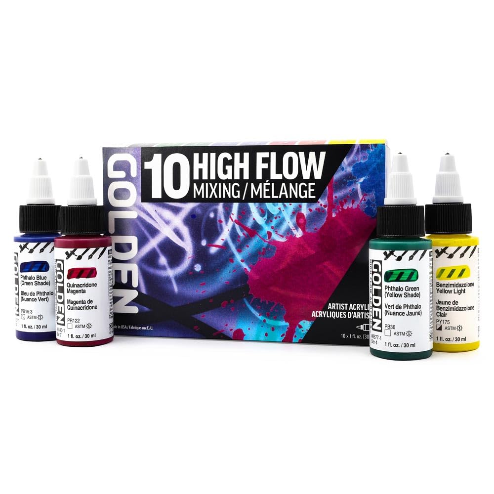 

Golden Acrylic High Flow 929 30 мл, набір з 10 кольорів 13120929