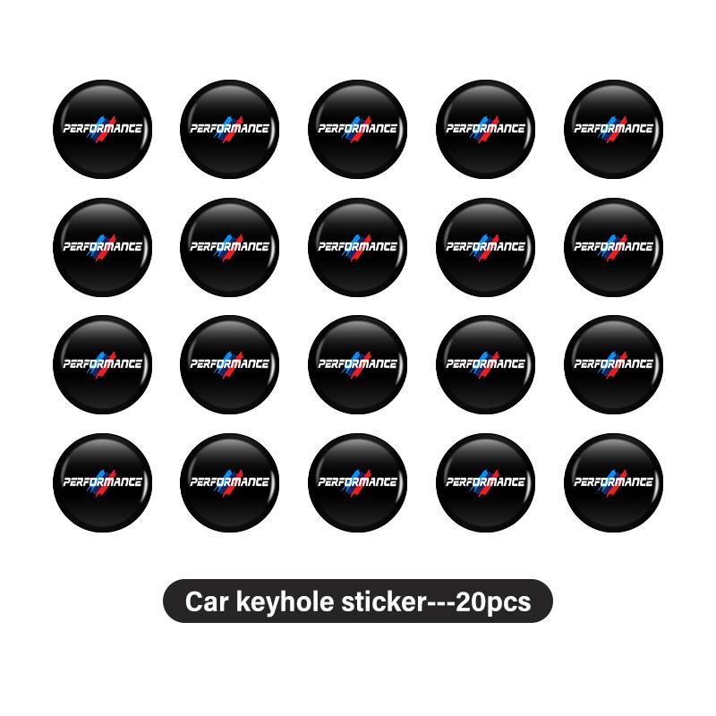 Car Door Keyhole Sticker Lock Protector Lock Core Decal Accessories For BMW X1 X3 E39 E46 E30 E36 E87 E60 E90 F26 G02 E70 F15