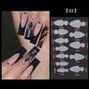 Gel Extension Nail Mold French Forma Dual Sticker Nails Mold Sticker Silicone Nails Mold Pad