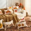 Maple Leaves Throw Pillow Cover Pumpkin Tufted Autumn Pillowcase Plush Pillow Covers  Fall Decor