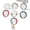 Salircon 7 Pcs/set Christmas Colorful Rhinestones Tree Pendant Bracelet Women Trendy Beads Bracelets Xmas Jewelry New Year Gifts