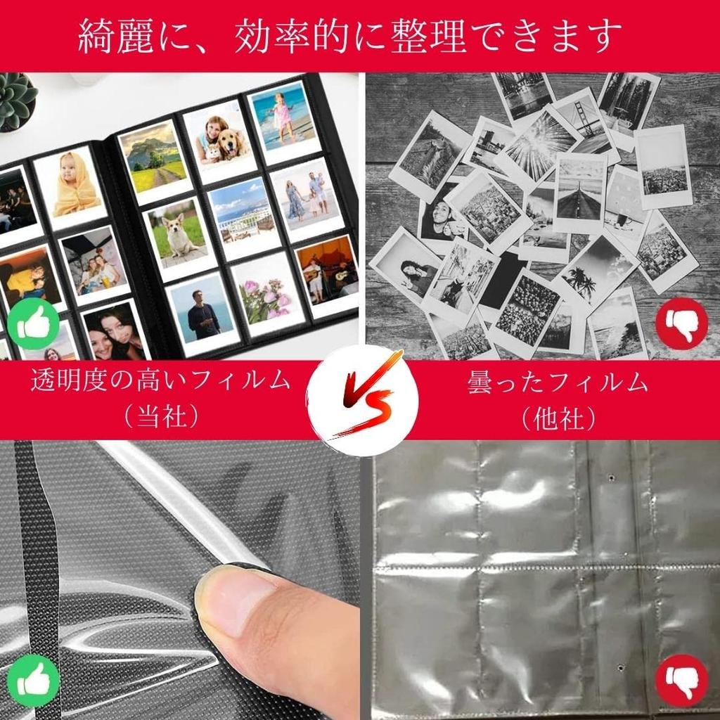 Album Perfect for Instax and Polaroid Photos (360 Photos, Black)