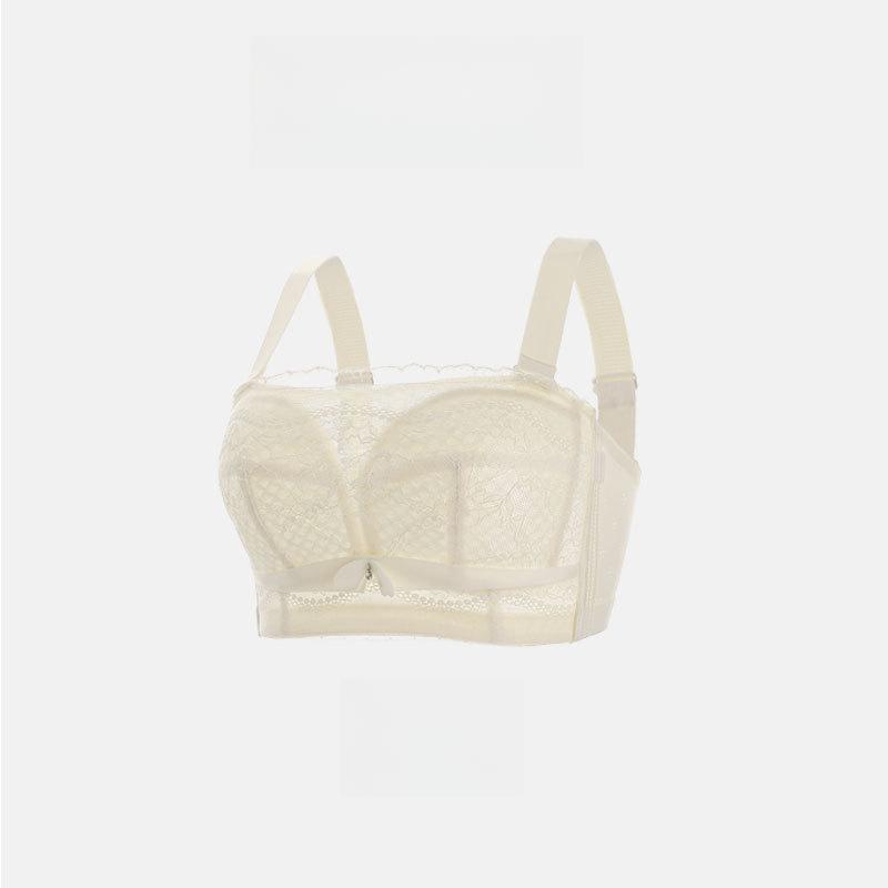 Summer Strapless Bra for Women Invisible Back Wrapped Chest and Tied Chest Plus Size Bra