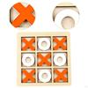 TAC TOE Board Game, Coffee Table Family Games, Blocks, for Children,