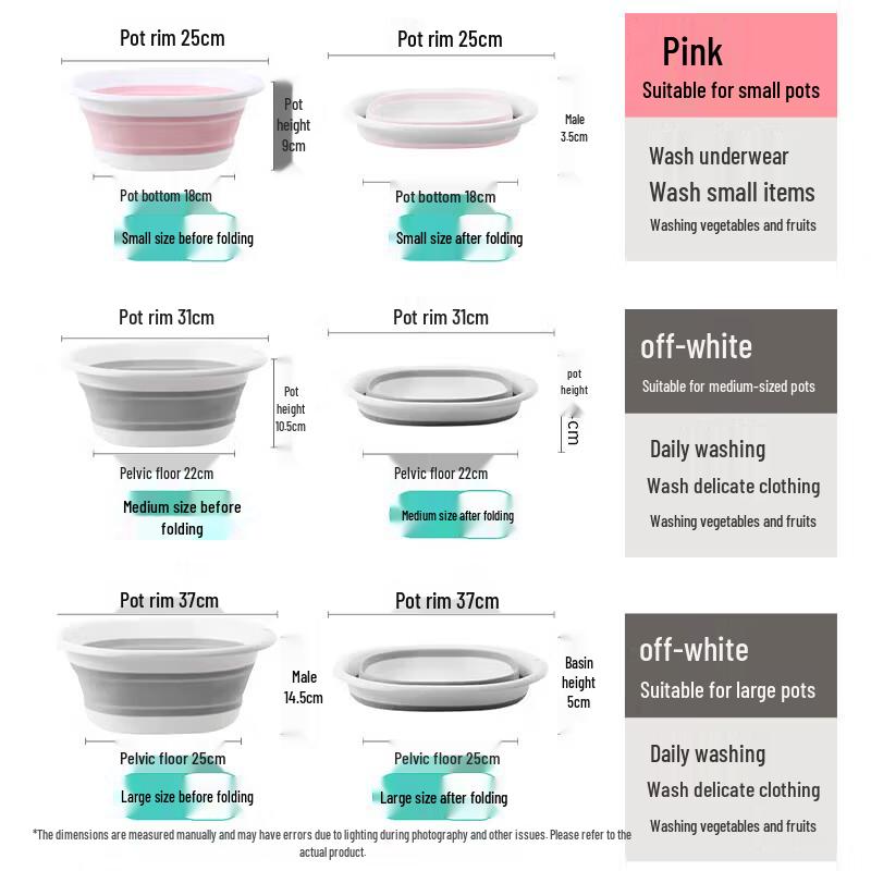 Nuolansendi Portable Folding Basins & Foot Tubs