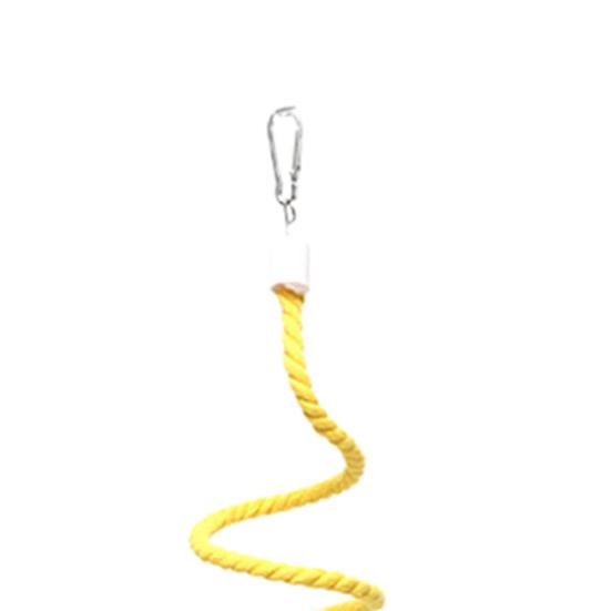 Parrot Climbing Toy Spiral Shape Bite Resistant Bright Color Tassel Design Wear-Resistant Relieve Stress
