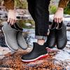 Men's Fashion Short Rain Boots - Waterproof, Non-slip, and Versatile for Outdoor, Kitchen, or Car Wash Use.