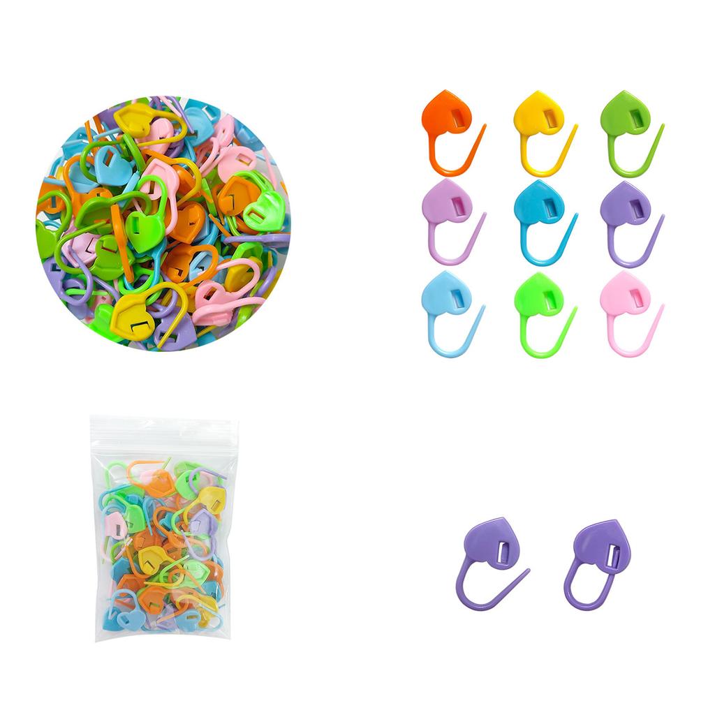 Crochet Locking Markers Knitting Markers Stitching Locking Markers Knitting Needle Clip for Handwork Knitting Stiching