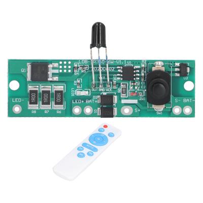 Remote Control Solar Circuit Board Long Bright Automatic Power Reduction 3.2V/3.7V Lamp Controller