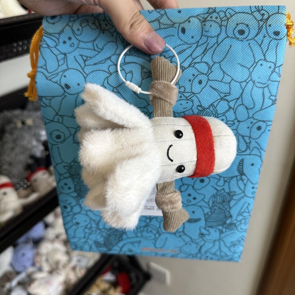 Zábavný želé plochý náhradní přívěsek croissantová koule klíčenka taška dekorativní plyšová hračka dárek