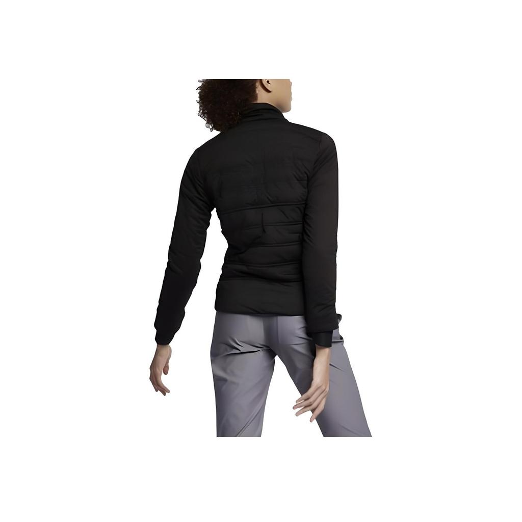 Nike Solid Color Logo Print Zip Jacket Women Jackets Black 930231-010