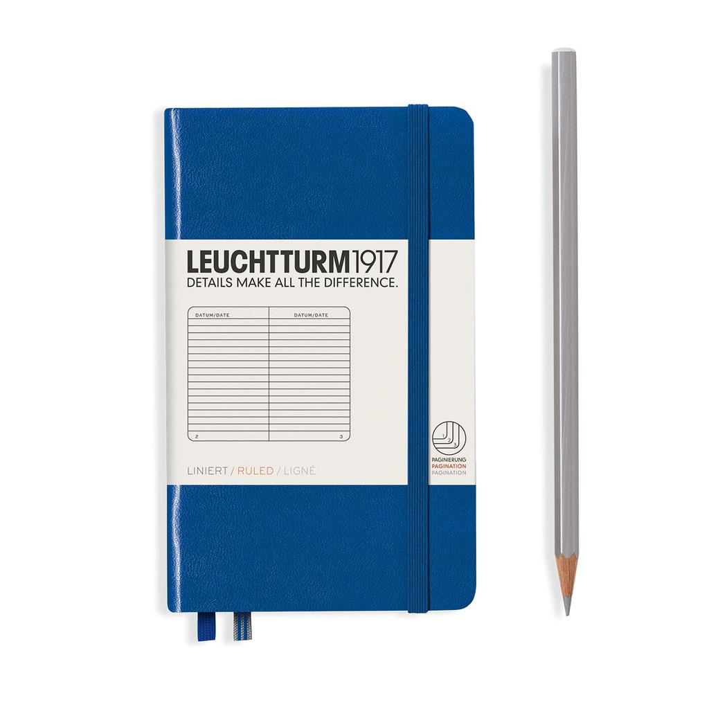 Leuchtturm Horizontal Royal Officially Imported Notebook, A6, Ruled, Blue, 344748,